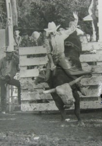 On Paleface, Abbyville, KS, Rumford Rodeo Company. 1981.