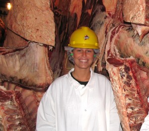 I snapped this picture when I first met Meg doing a story on the Iowa Tri-County Steer Carcass Futurity in 2006. 
