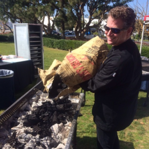 Chef Michael at the grill