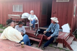 At the end of the day, I enjoyed refreshments with Chuck, Judy and manager Dean Harris in 2013.