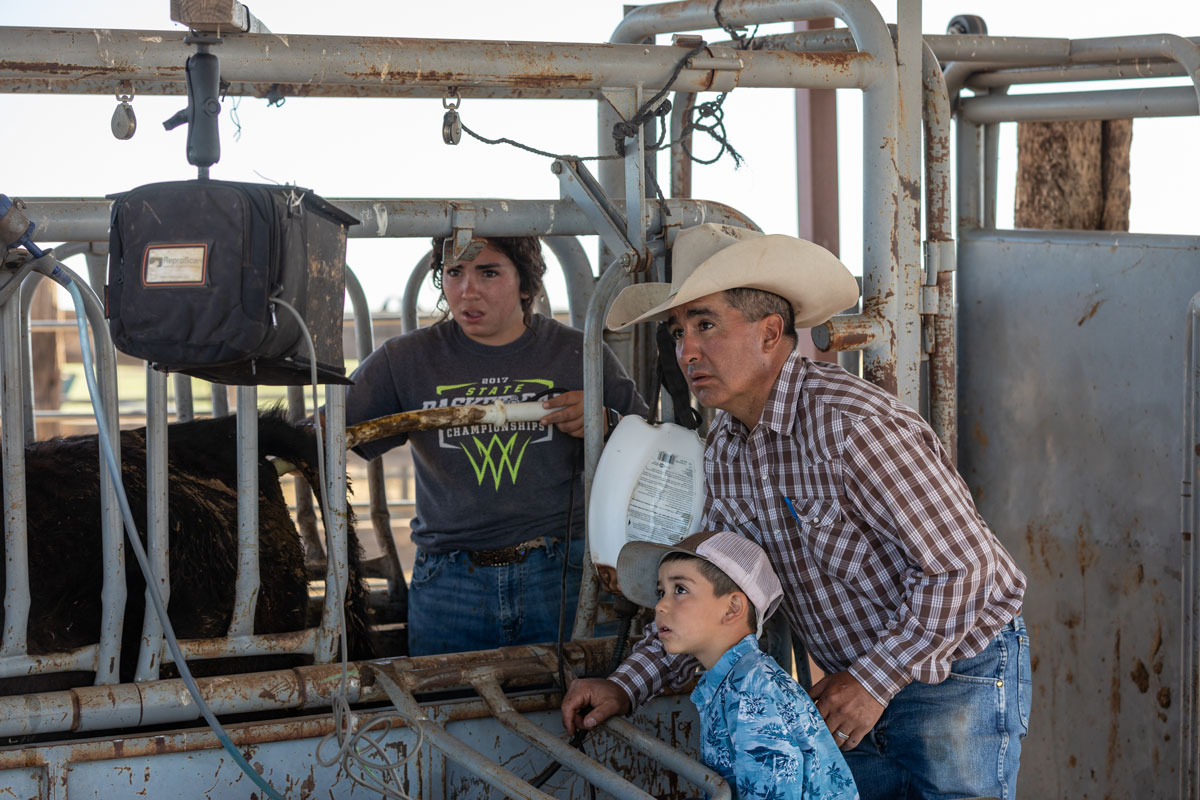 Manny Encinias and kids