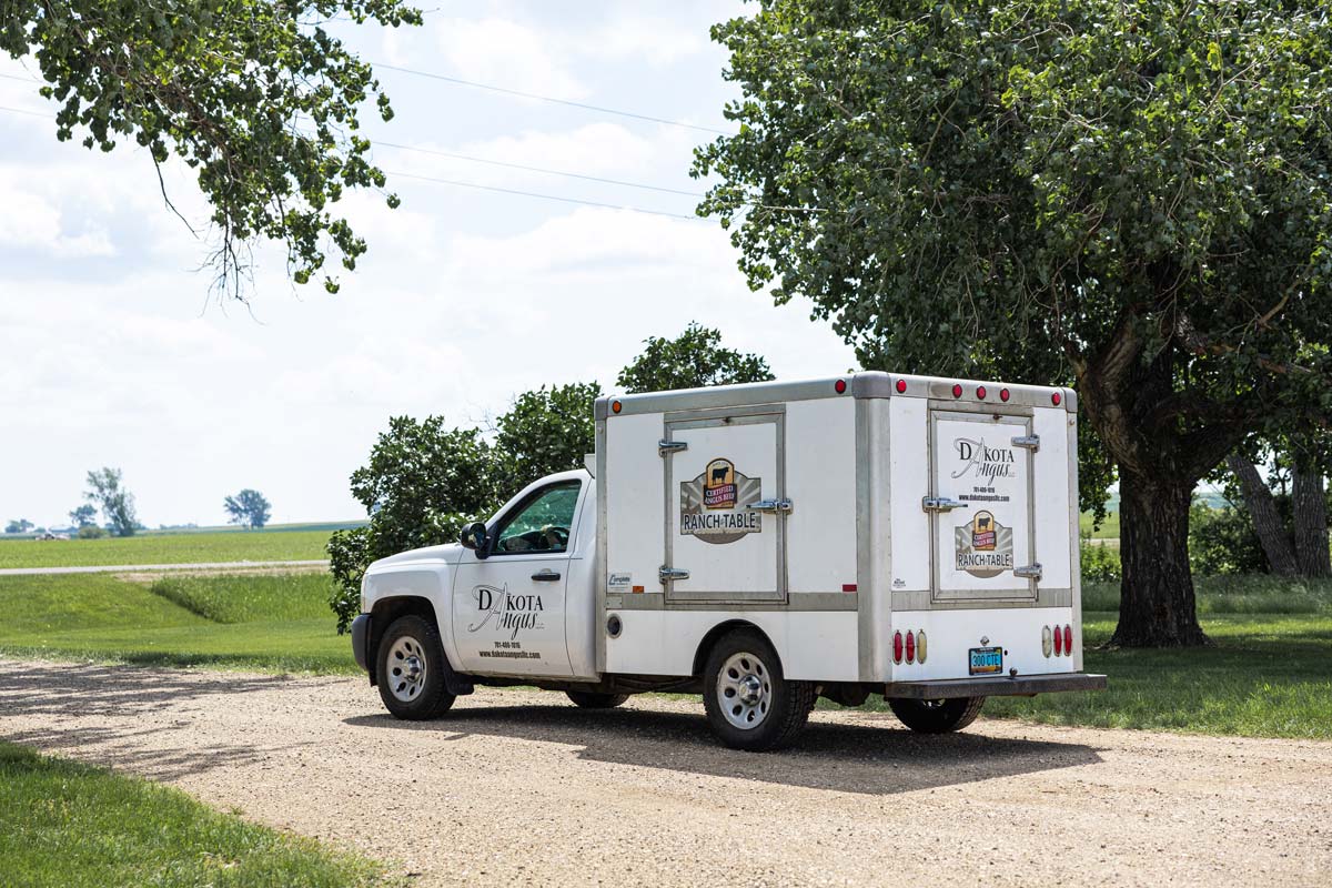 Dakota Angus truck