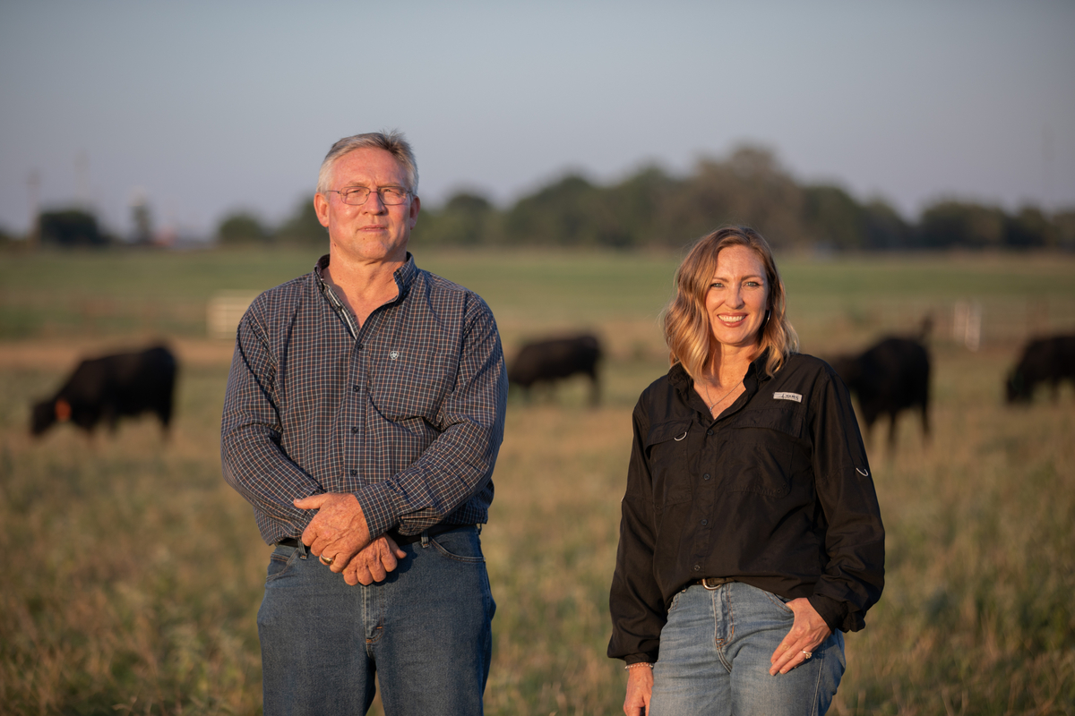 Michael Kuck and Bonnie Dredla from the Luling Foundation
