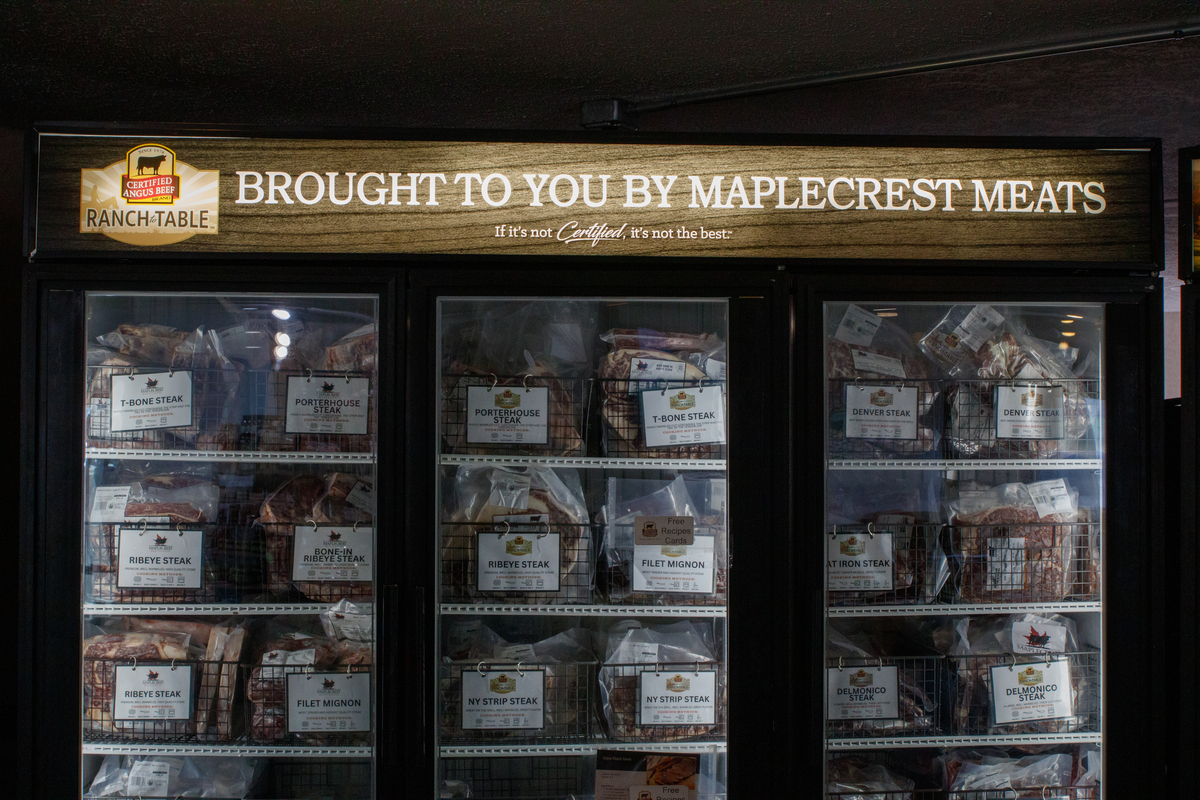Maplecrest Meats freezer