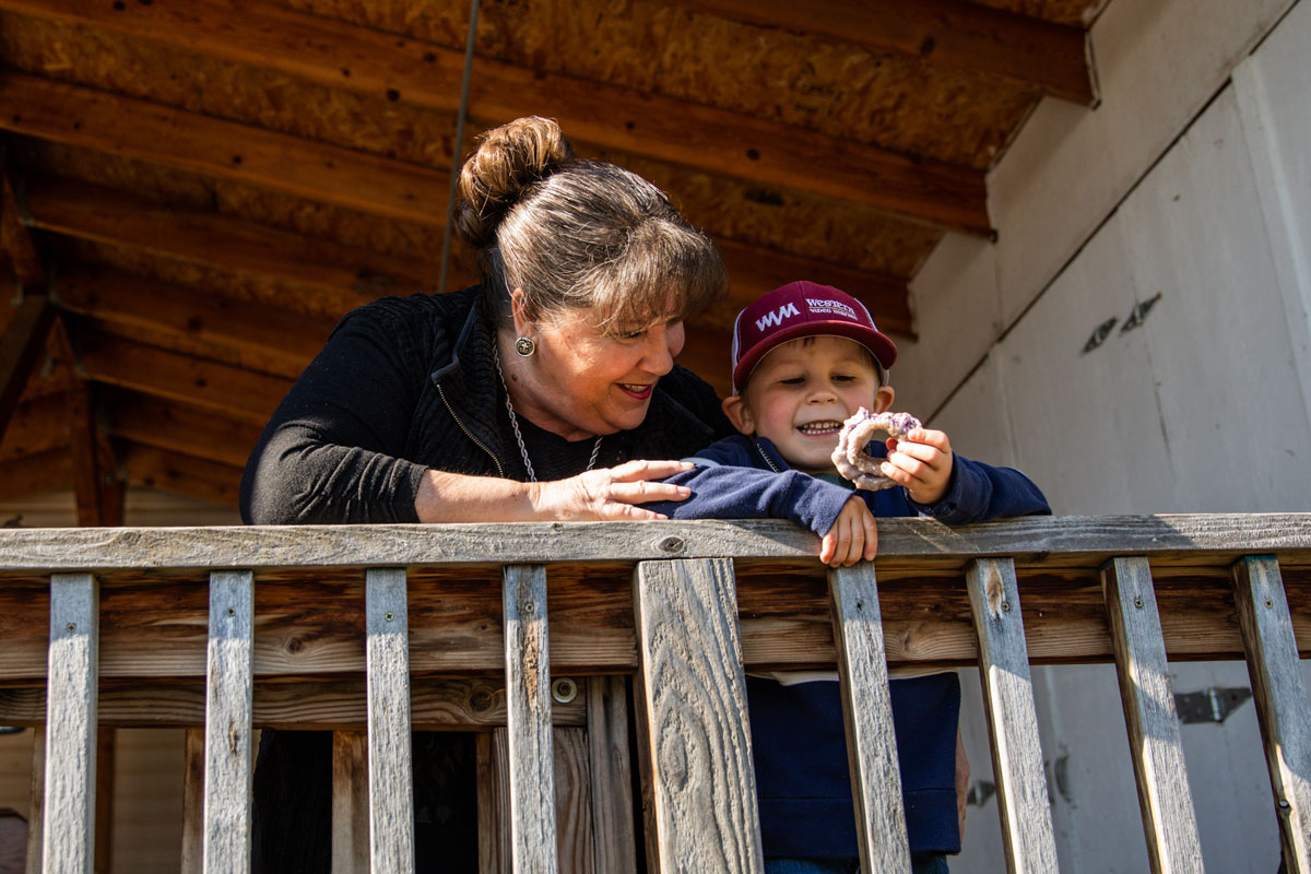 Ann and her grandson Case